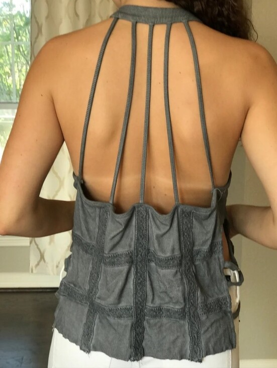POL Tops - 52) POL Sleeveless BOHO Knit Top Sz. Large